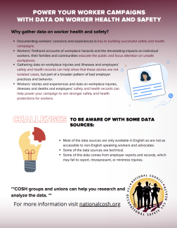 Power your Worker Campaigns with Data on Worker Health and Safety