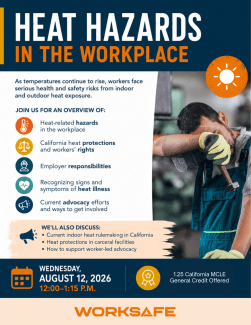 Heat Hazards in the Workplace Training Flyer