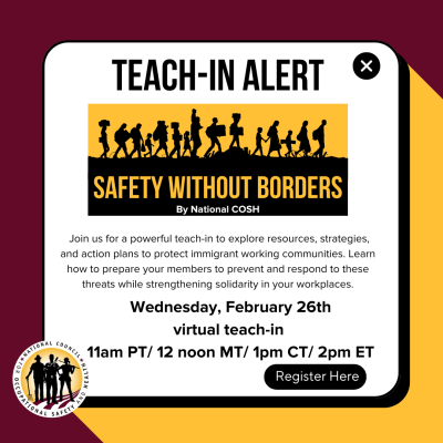 Safety Without Borders Teach-in February 26th